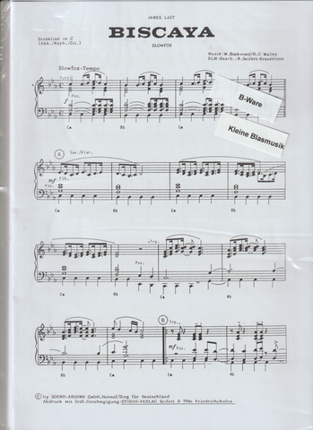 Biscaya (kleine Blasmusik) B-Ware