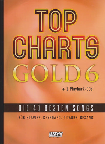Top Charts Gold 6 und 2 Playback-CDs (B-Ware)