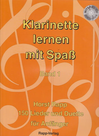 Klarinette lernen mit Spaß Band 1 inklusive Mitspiel-CD (B-Ware)
