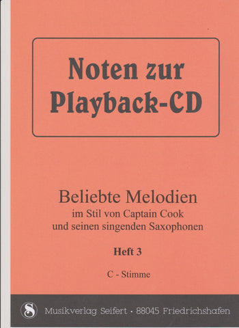 Beliebte Melodien 3 (Noten zur Playback-CD) Noten von Rudi Seifert - Musikverlag Seifert