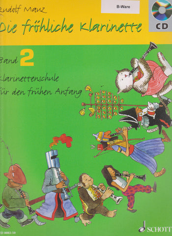 Die fröhliche Klarinette Band 2 mit CD (B-Ware)