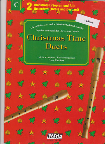 Christmas Time Duets für 2 Blockflöten (B-Ware)