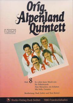 Musiknoten zu Alpenland Quintett Heft 8 arrangiert/komponiert von Rudi Seifert (Sammelheft) - Musikverlag Seifert
