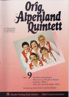 Musiknoten zu Alpenland Quintett Heft 9 arrangiert/komponiert von Rudi Seifert (Sammelheft) - Musikverlag Seifert