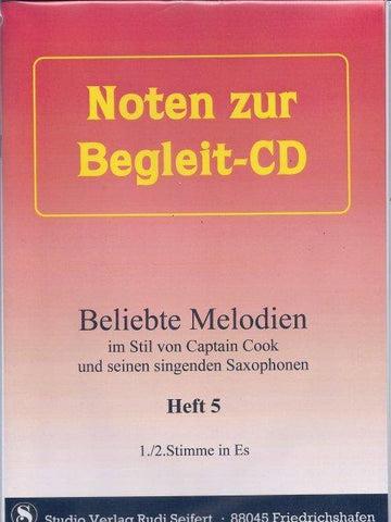 Musiknoten zu Beliebte Melodien 5 (Noten zur Begleit-CD) arrangiert/komponiert von Rudi Seifert (Sammelheft) - Musikverlag Seifert
