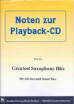 Musiknoten zu Pete Tex - Greatest Saxophone Hits (Noten zur Playback-CD) arrangiert/komponiert von Rudi Seifert (Sammelheft) - Musikverlag Seifert