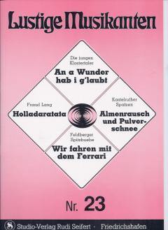 Musiknoten zu Lustige Musikanten 23 (B-Ware) arrangiert/komponiert von Rudi Seifert (Sammelheft) - Musikverlag Seifert