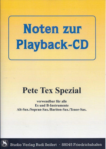 Musiknoten zu Pete Tex - Spezial (Noten zur Playback-CD) arrangiert/komponiert von Rudi Seifert (Sammelheft) - Musikverlag Seifert