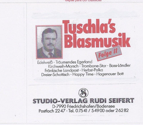 Musiknoten zu Tuschlas Blasmusik Folge II arrangiert/komponiert von Walter Tuschla (Sammelheft) - Musikverlag Seifert