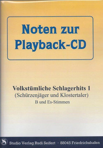 Musiknoten zu Volkstümliche Schlagerhits 1 (Noten zur Begleit-CD) arrangiert/komponiert von Rudi Seifert (Sammelheft) - Musikverlag Seifert