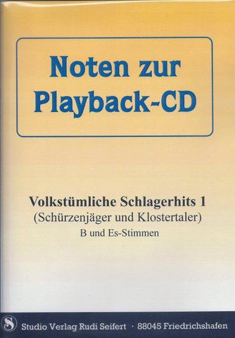 Musiknoten zu Volkstümliche Schlagerhits 1 (Begleit-CD) arrangiert/komponiert von Rudi Seifert (CD) - Musikverlag Seifert