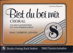 Musiknoten zu Bist du bei mir arrangiert/komponiert von Johann Sebastian Bach (Einzelausgabe) - Musikverlag Seifert