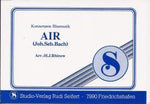 Musiknoten zu Air arrangiert/komponiert von Johann Sebastian Bach (Einzelausgabe) - Musikverlag Seifert