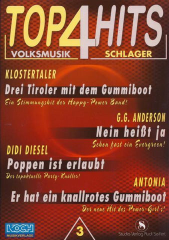 4 Top Hits 3 (B-Ware) Noten von Rudi Seifert - Musikverlag Seifert