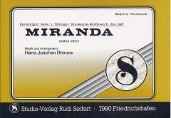 Musiknoten zu Miranda arrangiert/komponiert von Hans-Joachim Rhinow (Einzelausgabe) - Musikverlag Seifert