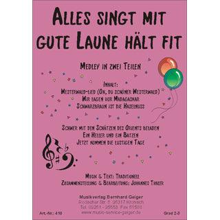 Alles singt mit gute Laune hält fit - Medley Noten von Johannes Thaler - Musikverlag Seifert