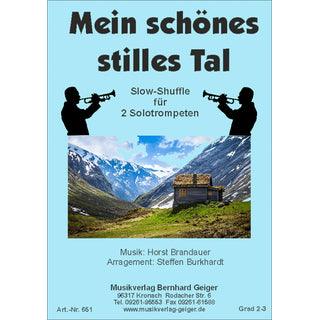 Mein schönes stilles Tal (Slow-Shuffle für 2 Trompeten) Noten von Steffen Burkhardt - Musikverlag Seifert
