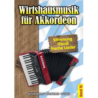 Wirtshausmusik für Akkordeon - Band 10 Noten von Musikverlag Bernhard Geiger - Musikverlag Seifert